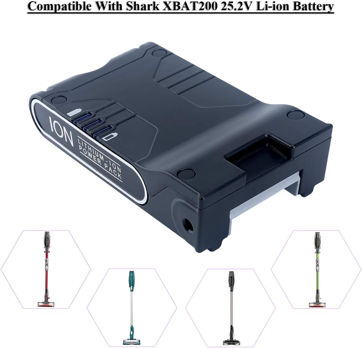 Pack of 2 Lithium-ion Battery Pack for Cordless Vacuums X812424