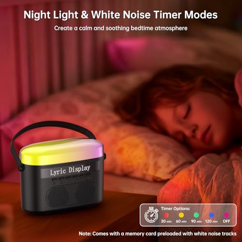 Portable Bluetooth Karaoke Machine with Lyrics Display Screen T57150