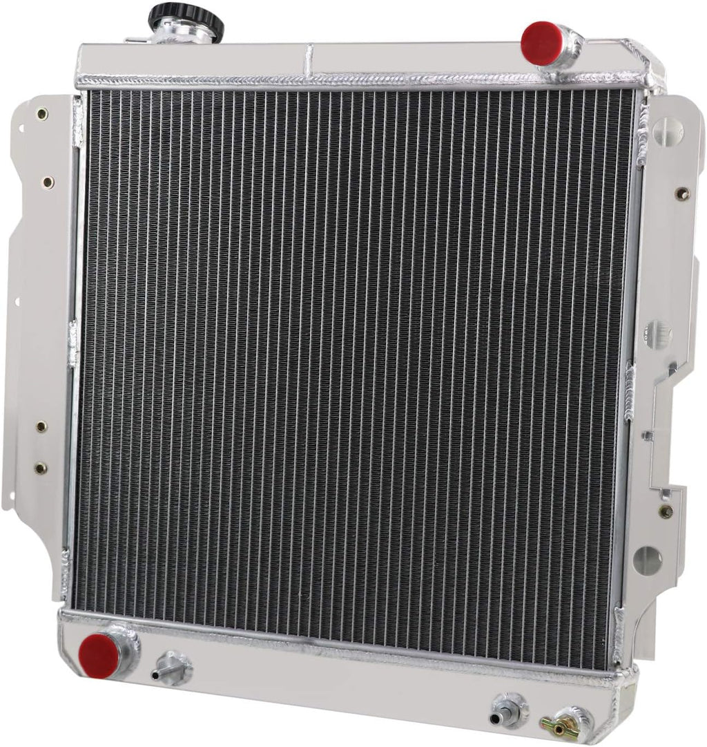 CoolingCare Radiator Compatible with 1987-2006 Jeep Wrangler TJ (4 Row + Fan Relay) A828