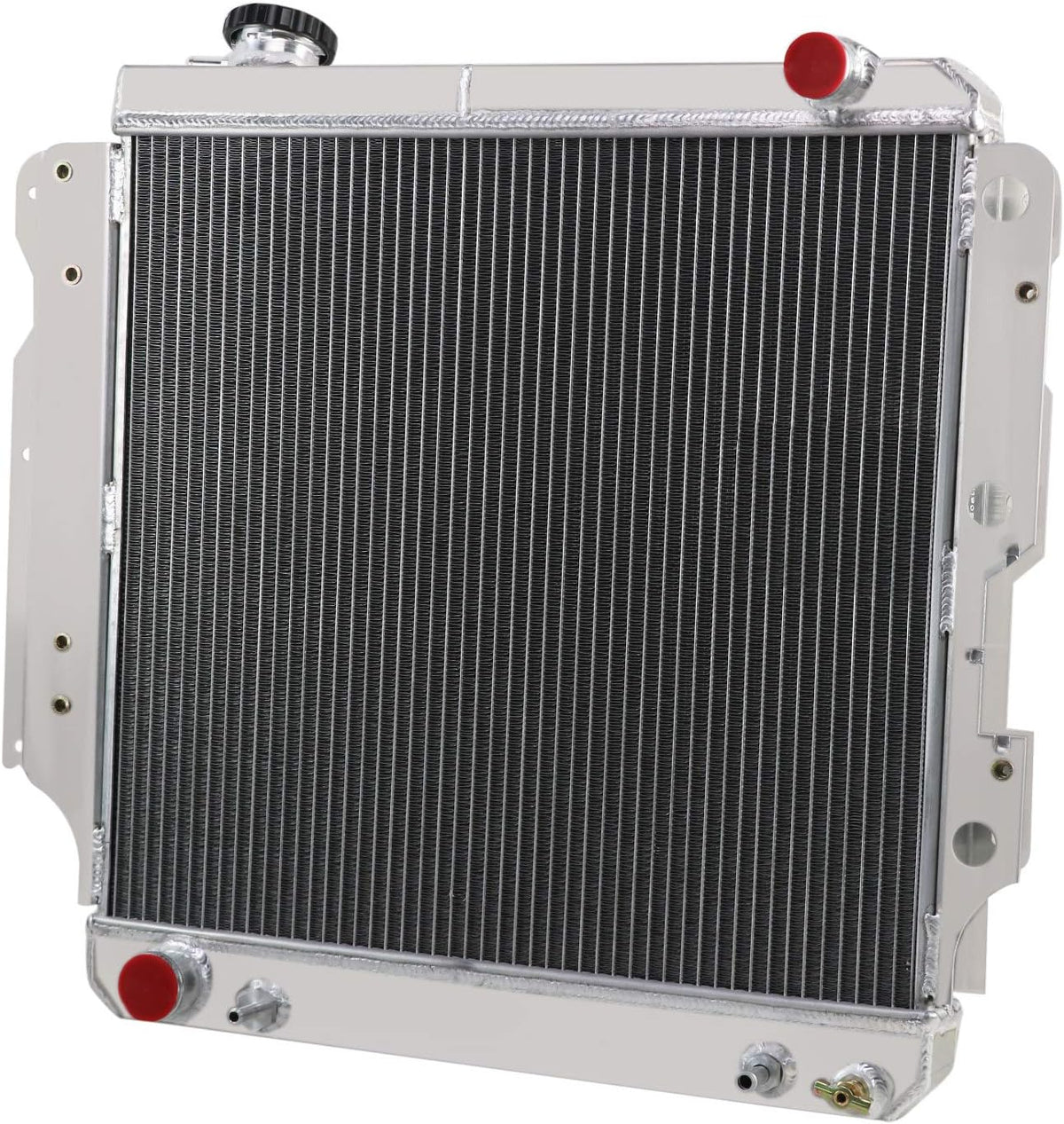 CoolingCare Radiator Compatible with 1987-2006 Jeep Wrangler TJ (4 Row + Fan Relay) A828