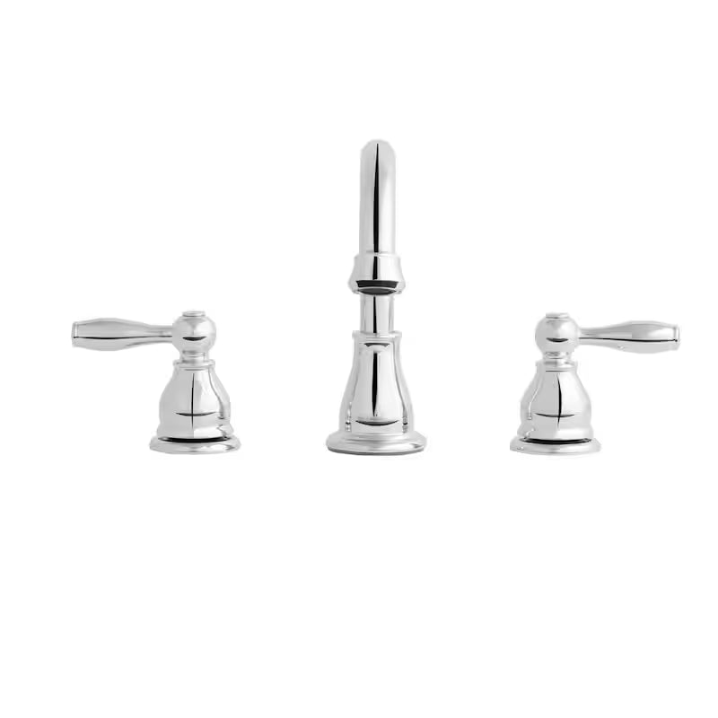 8 in. Widespread Double-Handle High-Arc Bathroom Faucet in Polished Chrome V191446