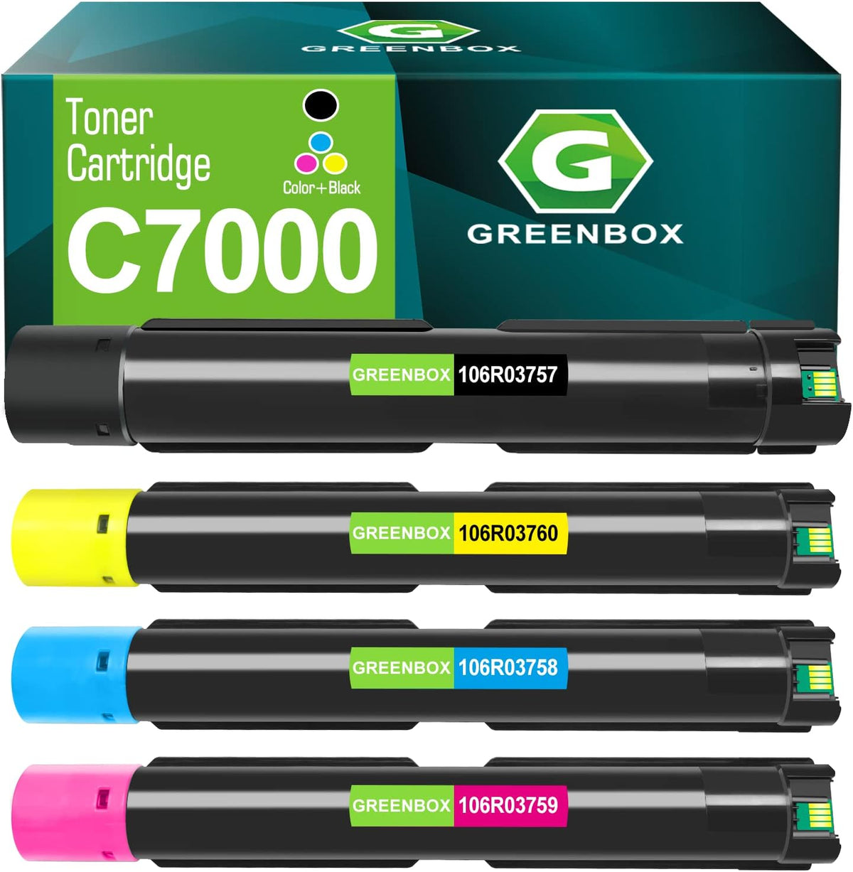 Remanufactured Toner Cartridge 1 Black 1 Cyan 1 Magenta 1 Yellow I48604