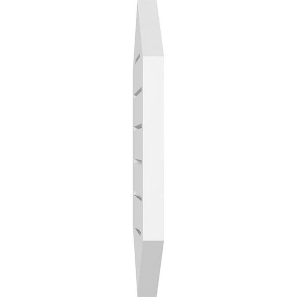16x22W x 42x22H Vertical Peaked Surface Mount PVC Gable Vent 4/12 Pitch Z191