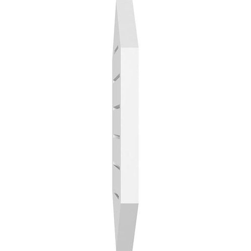 16x22W x 42x22H Vertical Peaked Surface Mount PVC Gable Vent 4/12 Pitch Z191