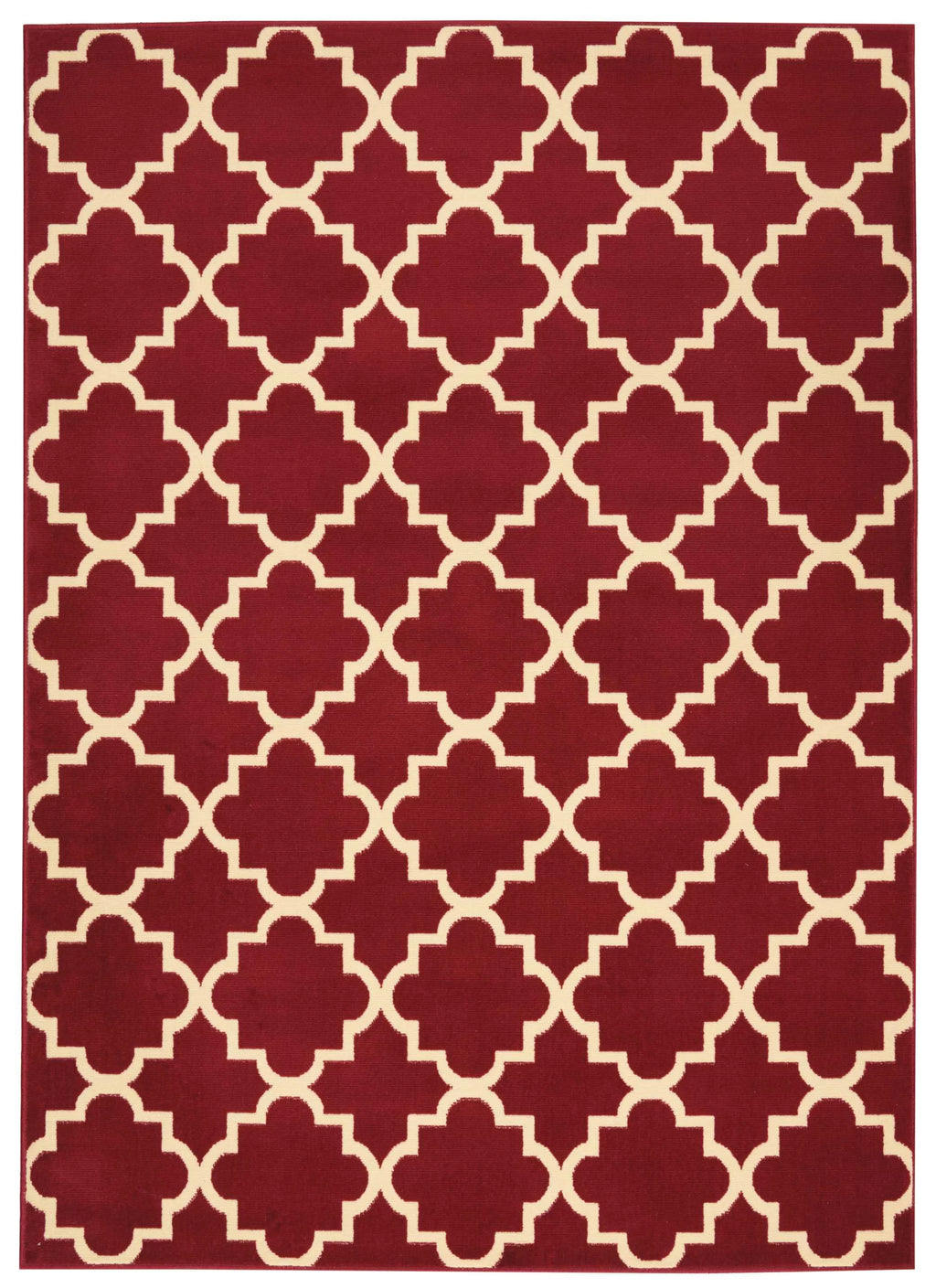 Red Moroccan Trellis Area Rug O28791