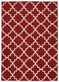 Red Moroccan Trellis Area Rug O28791