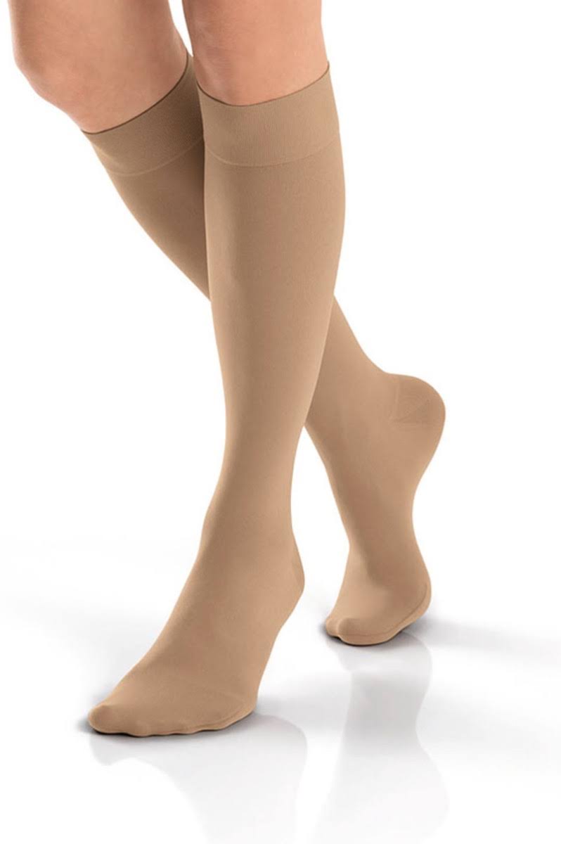 Classic Black Opaque Medical Knee High Leg Wear L494961