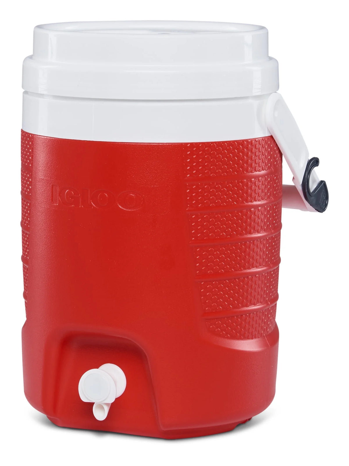 2-Gallon Plastic Beverage Jug with Hooks Blue A2213