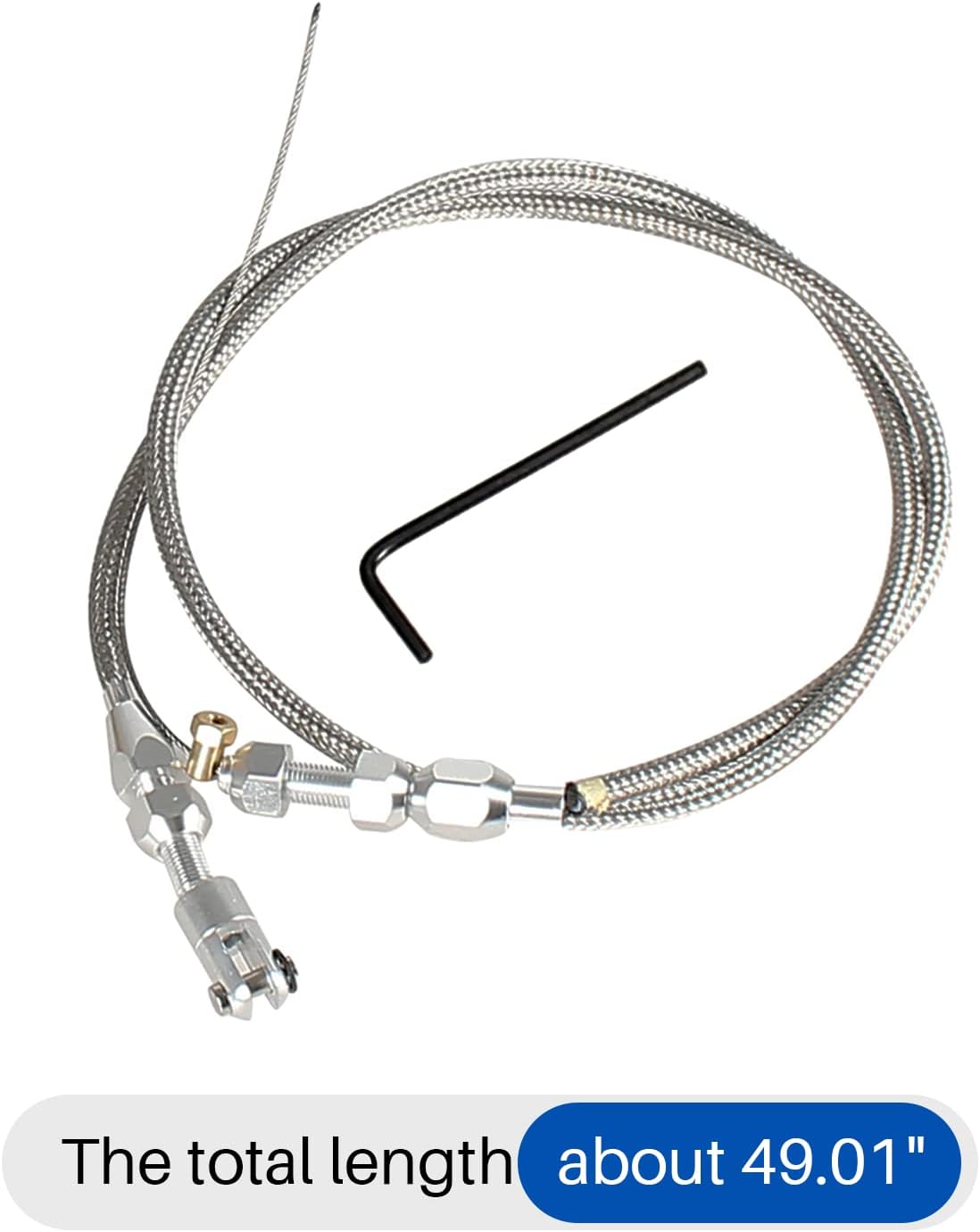 36 Stainless Steel Braided Throttle Gas Cable Kit U32843