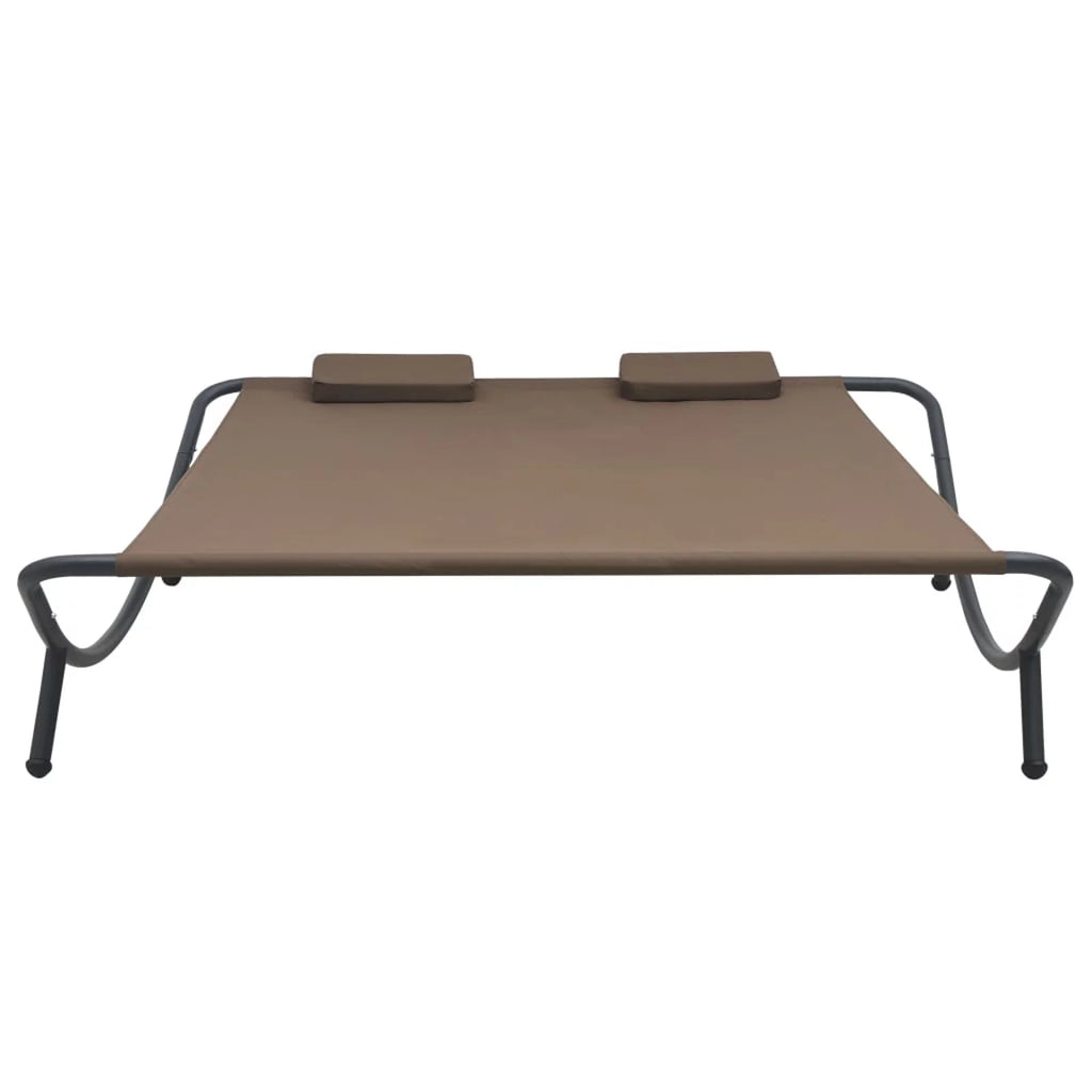 Brown Fabric Patio Bed X865