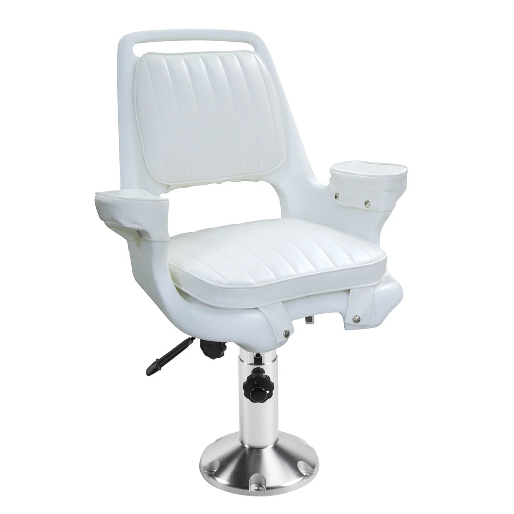Captain's Chair with Adjustable Pedestal and Seat Slide I120