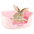 Rabbit Litter Box Corner Litter Bedding Box I321