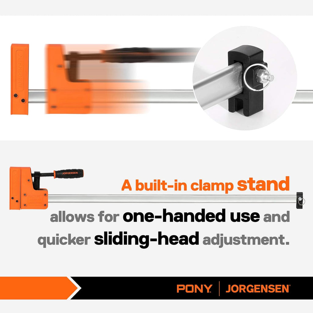36-inch 90° Parallel Jaw Bar Clamp Set, 2-pack H84292