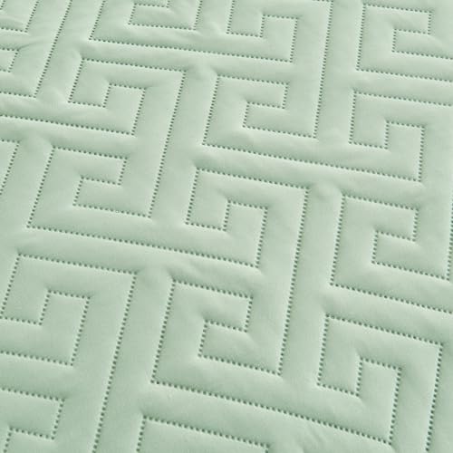 Oversized King Blue Reversible Lightweight Quilted Coverlet Set 1 Quilt 2 Pillow Shams K741