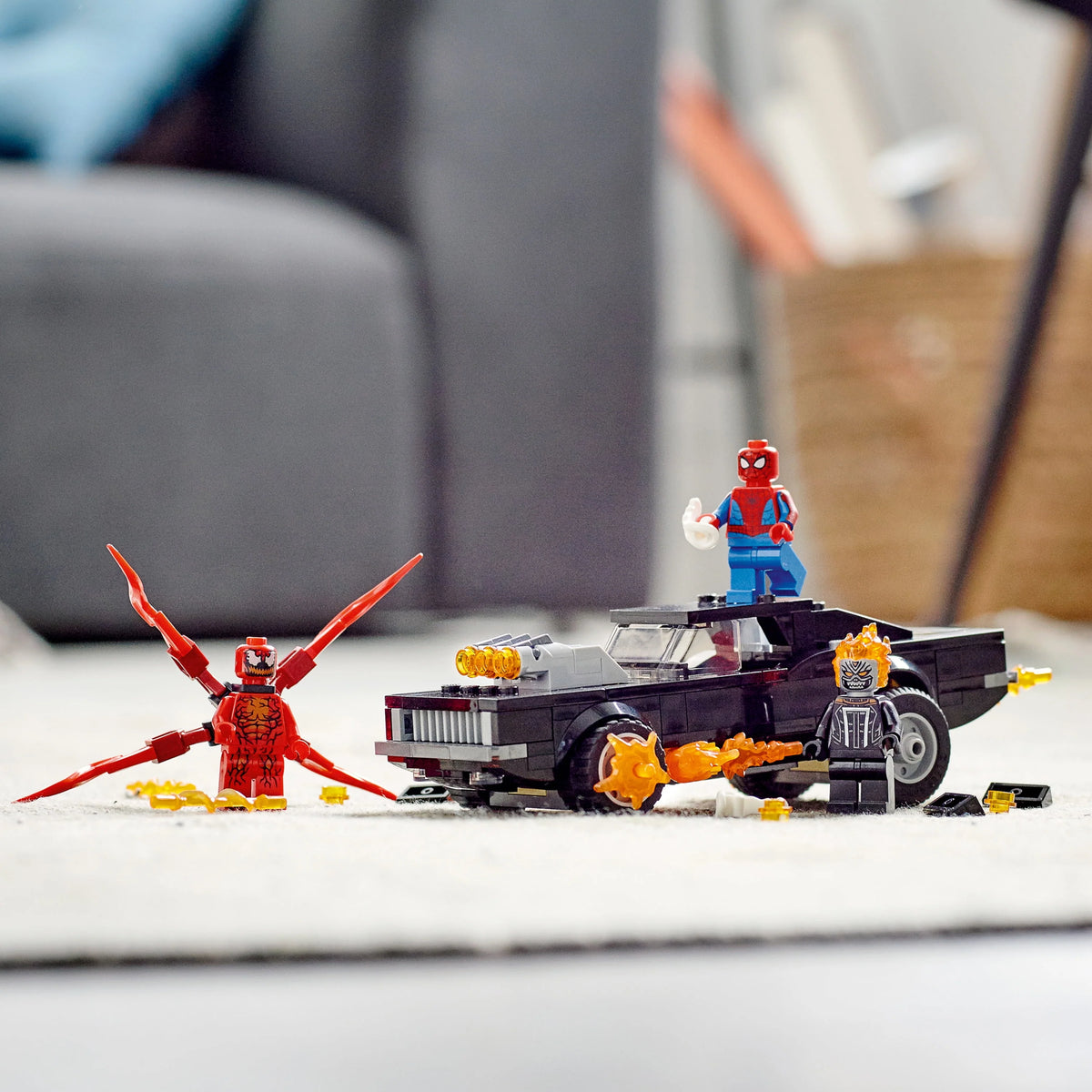 Spider-Man and Ghost Rider vs. Carnage Building Toy (212 Pieces) W644