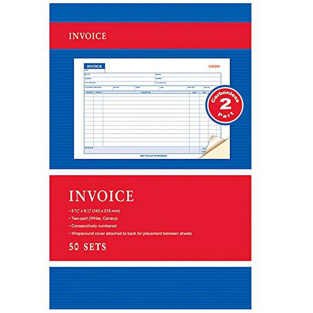 Carbonless Invoice Receipt Book 2 Part 50 Sets P35856