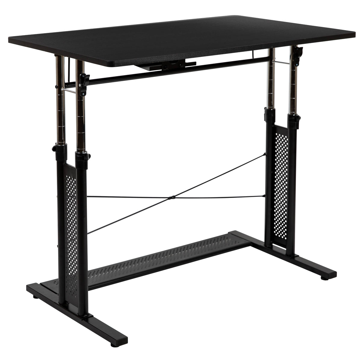 Black Rectangular Sit/Standing Desk H564533