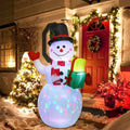 Snowman Christmas Inflatables with Rotating LED Lights R403
