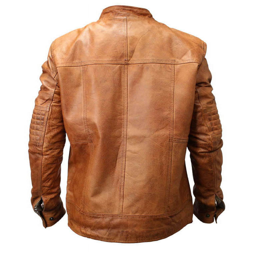 Brown Sheep Skin Leather Jacket V855743
