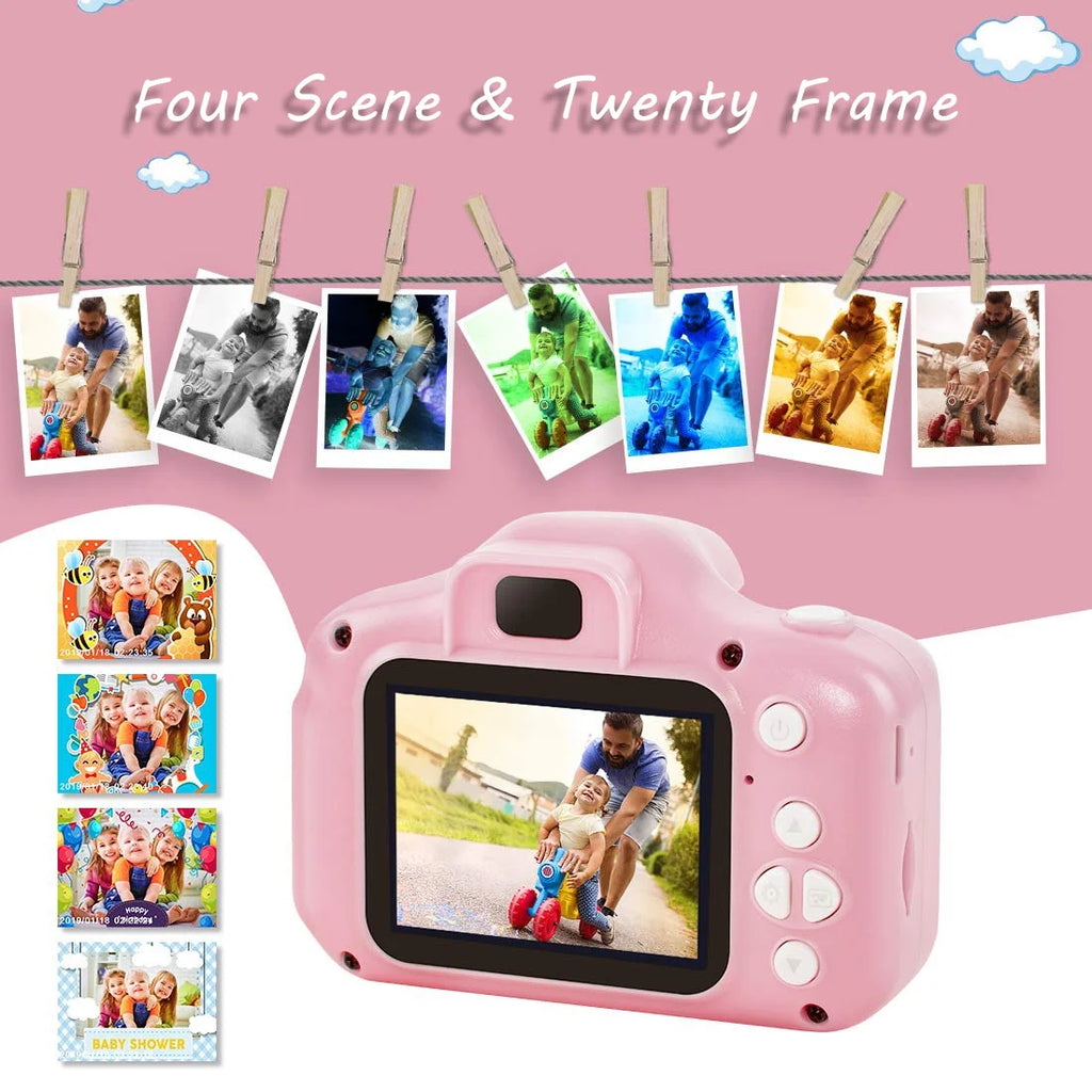 13MP 1080P Rechargeable Children's Toy Camera with 16G TF Card W985007