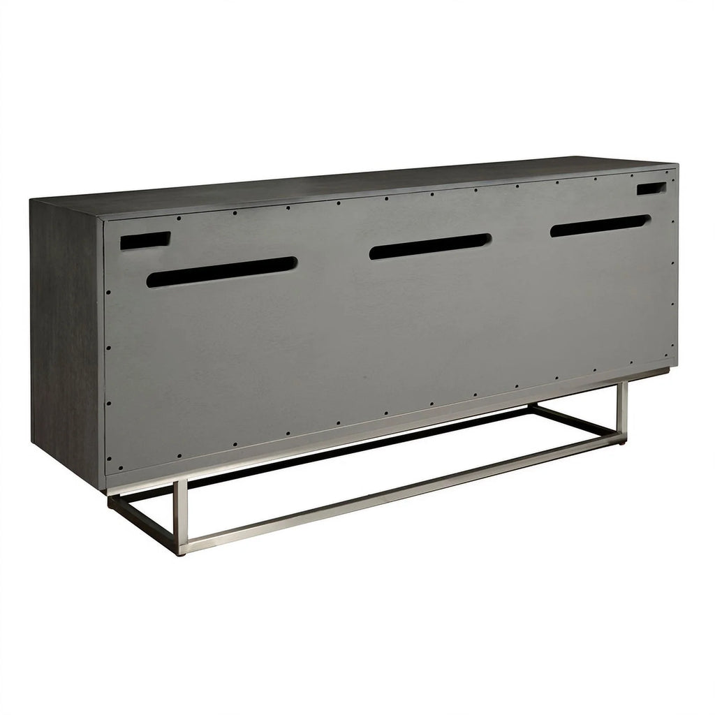 3-Door Wood Credenza with Adjustable Shelf G853