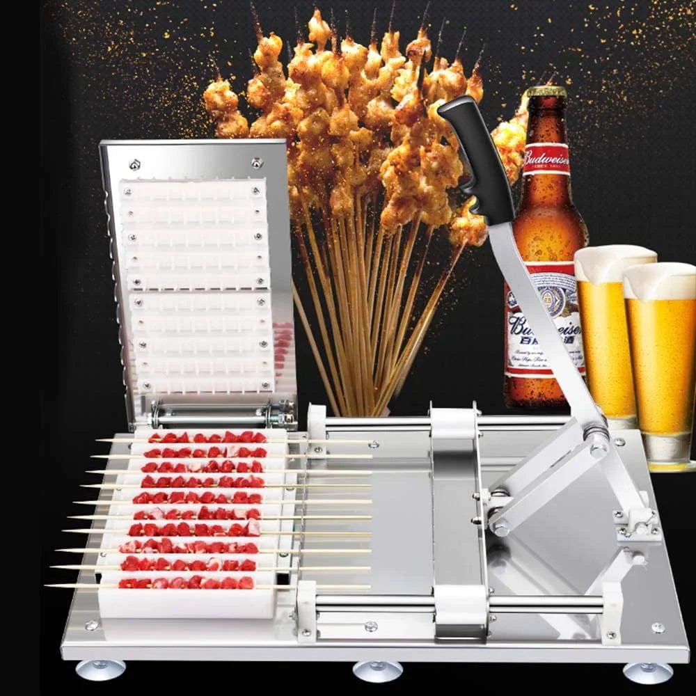 Stainless Steel Manual Skewer Making Machine 10pcs/Batch V58294