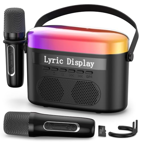 Portable Bluetooth Karaoke Machine with Lyrics Display Screen T57150