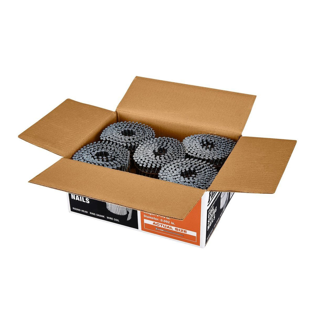 2-1/4 in. Galvanized Coil Siding Nails, 3000-Pack S70512