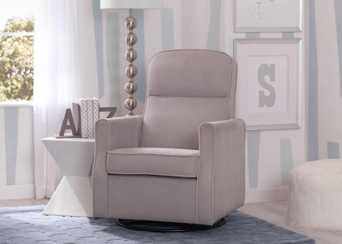Navy Swivel Glider Rocker Chair Y397770