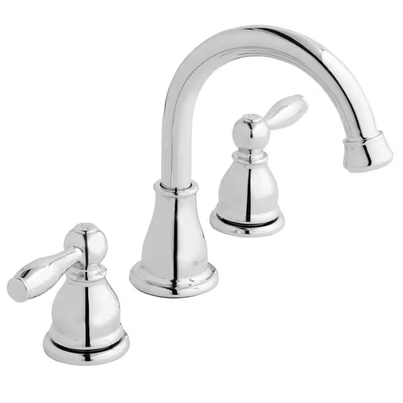 8 in. Widespread Double-Handle High-Arc Bathroom Faucet in Polished Chrome V191446