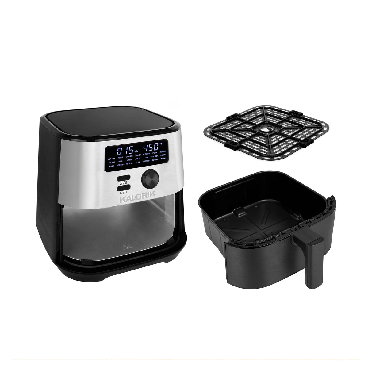 4 Quart Digital Air Fryer with 4 Accessories C7049
