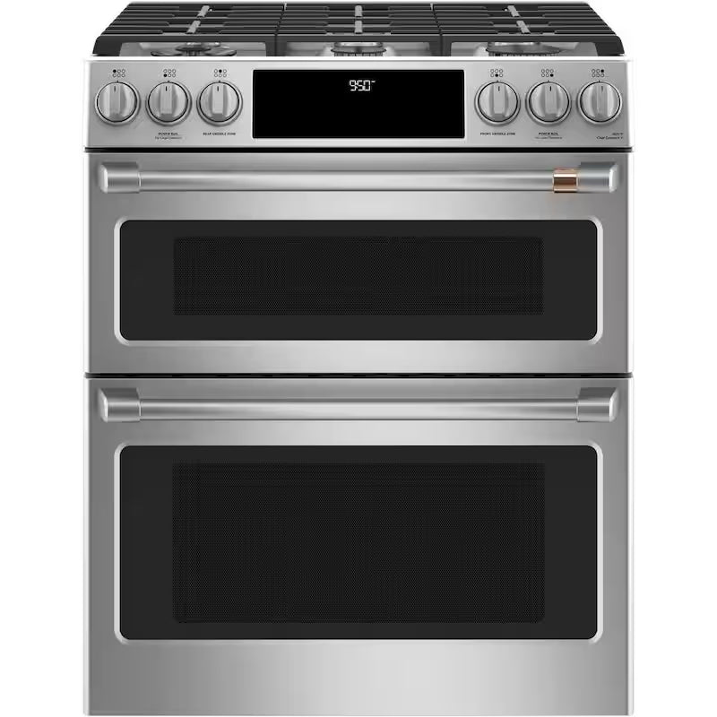 30 in. 7.0 cu. ft. Double Oven Dual-Fuel Range with Convection and Self-Clean Stainless Steel F98448