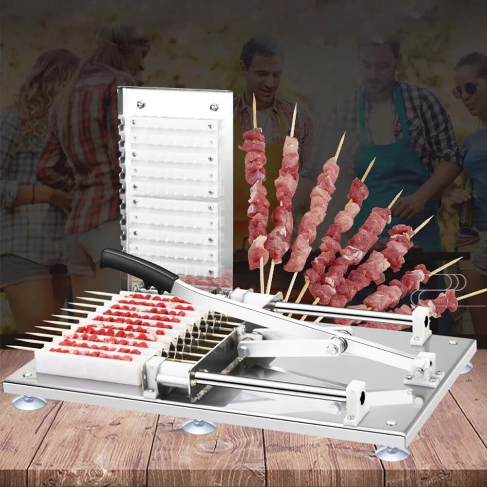 Stainless Steel Manual Skewer Making Machine 10pcs/Batch V58294