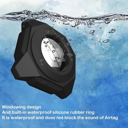 Black Waterproof Stick-On Mount Air Tag Case X66981