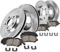 300mm Front + 302mm Rear 5 Lug Rotors + Ceramic Pads + Hardware + Sensors Z3388