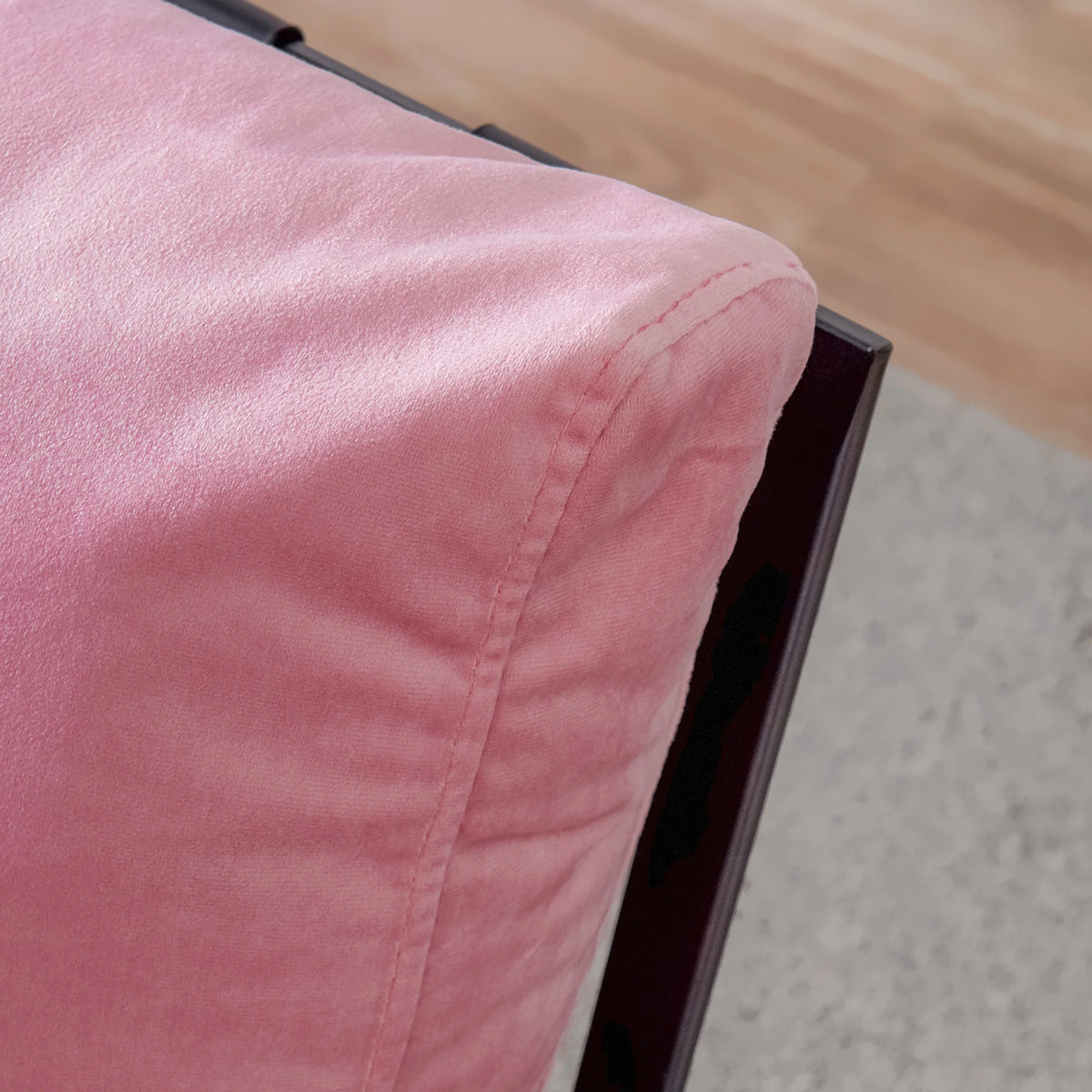 Pink Velvet Accent Armchair P137