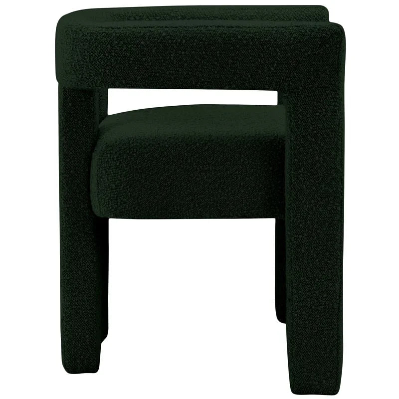 Green Boucle Fabric Accent Dining Chair W36490