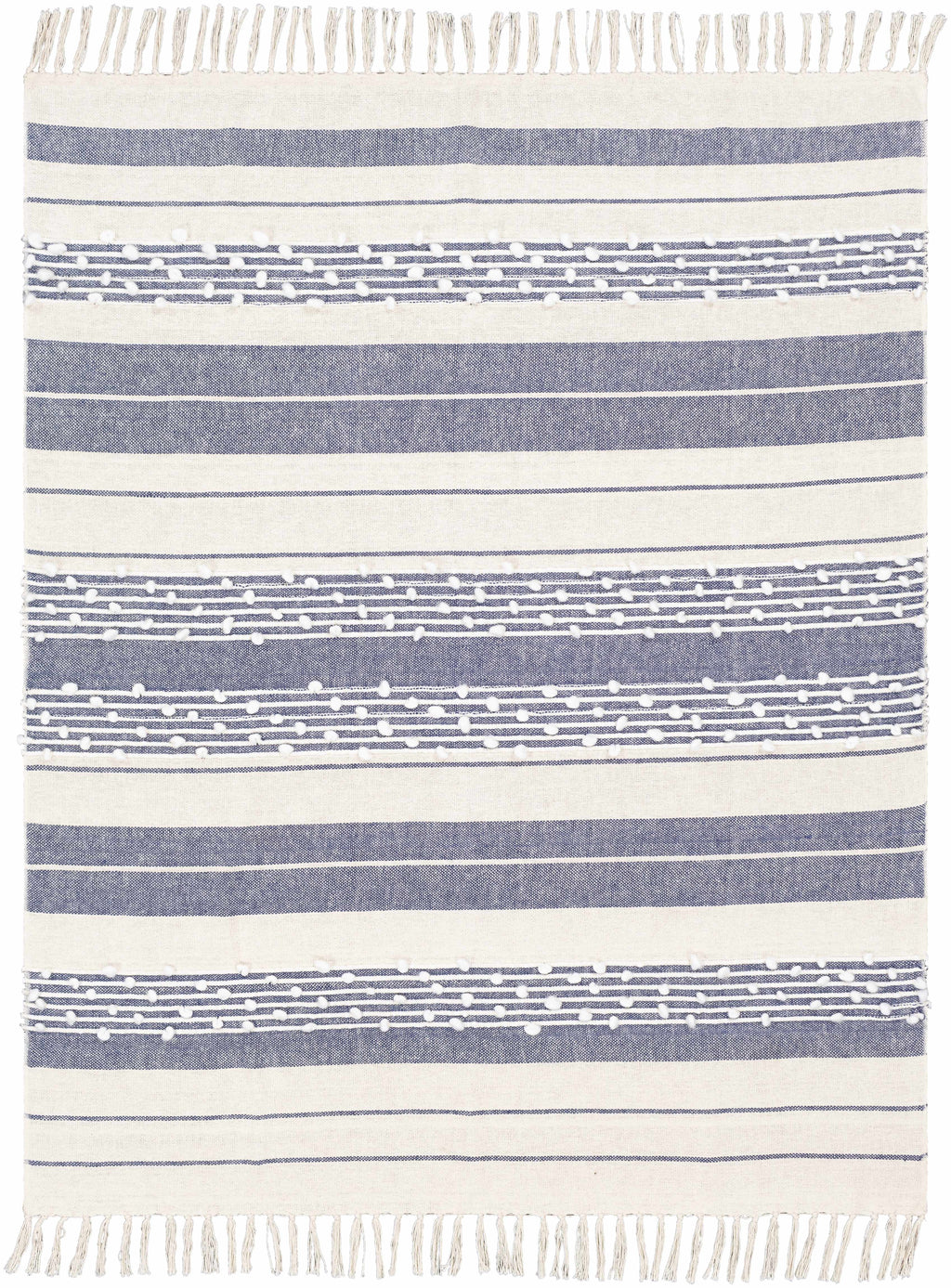 Cotton Throw Blanket with Tassel G873592