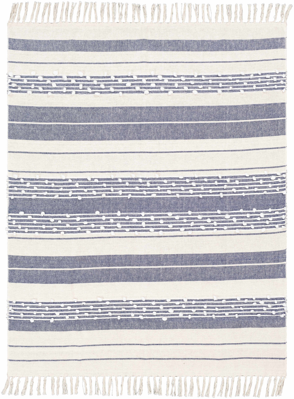 Cotton Throw Blanket with Tassel G873592