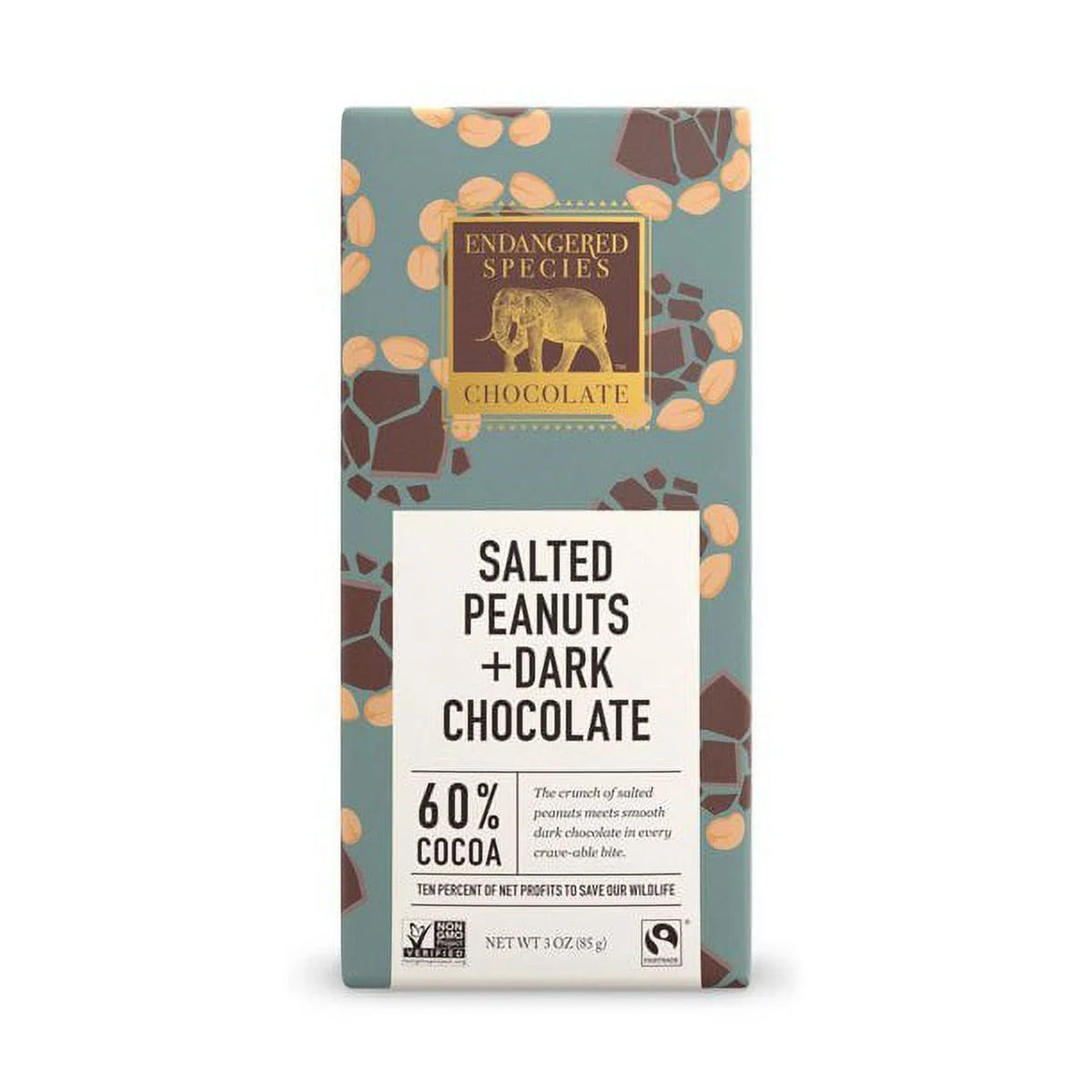 Dark Chocolate with Salted Peanuts 3 oz Pack of 12 C60317