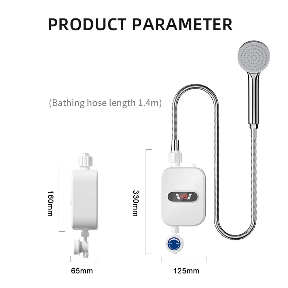 Tankless Water Heater 304 Stainless Steel Thermostatic O800