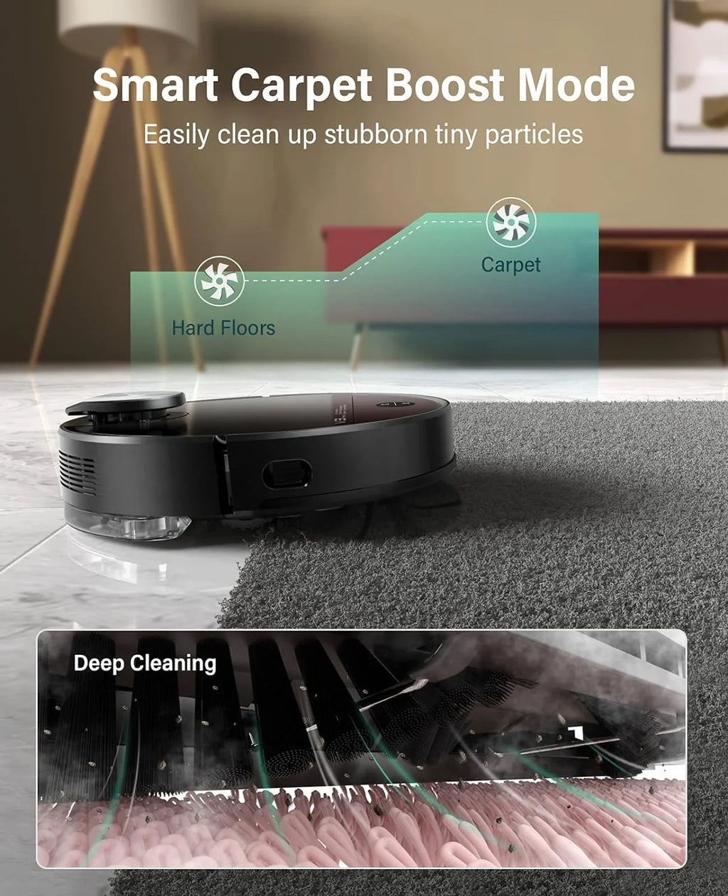 Robot Vacuum and Mop Combo with Lidar Navigation K40380