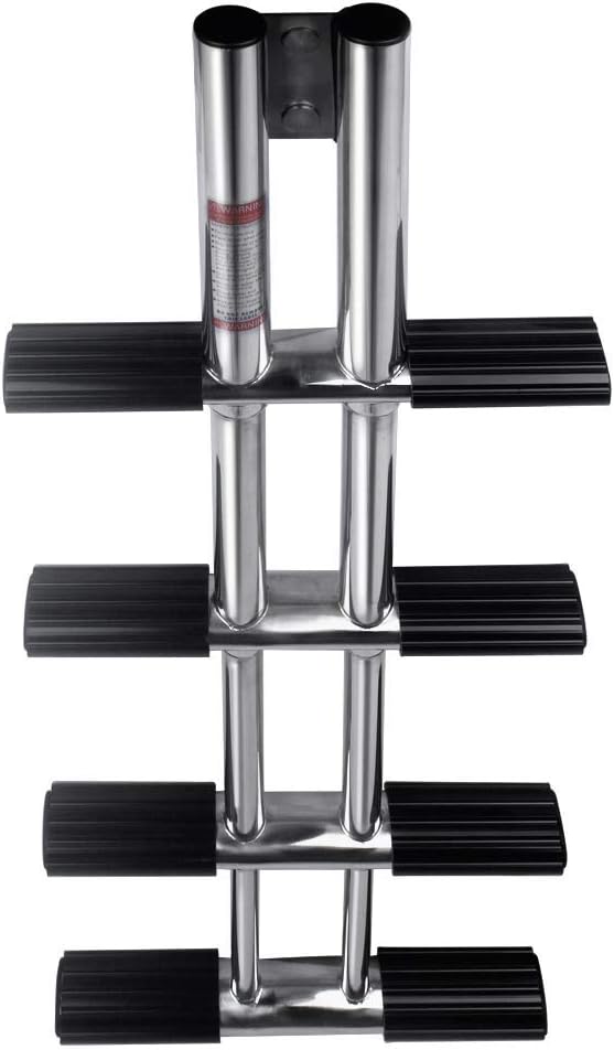 Stainless Steel 4 Step Telescopic Boat Ladder Y239