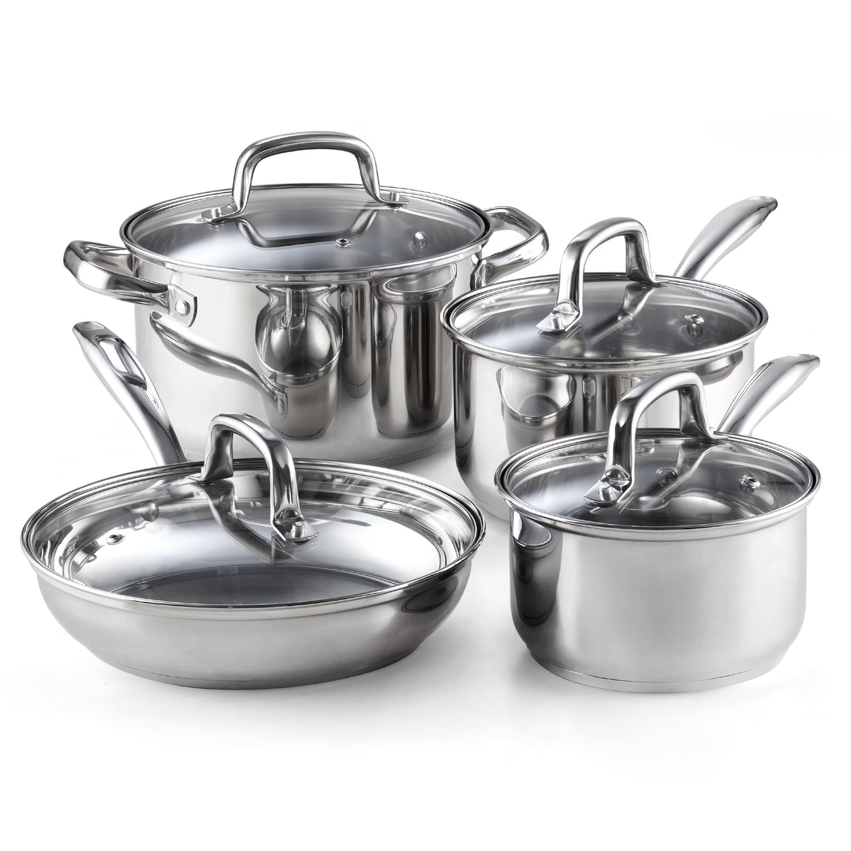 8-Piece Stainless Steel Induction Cookware Set F87958