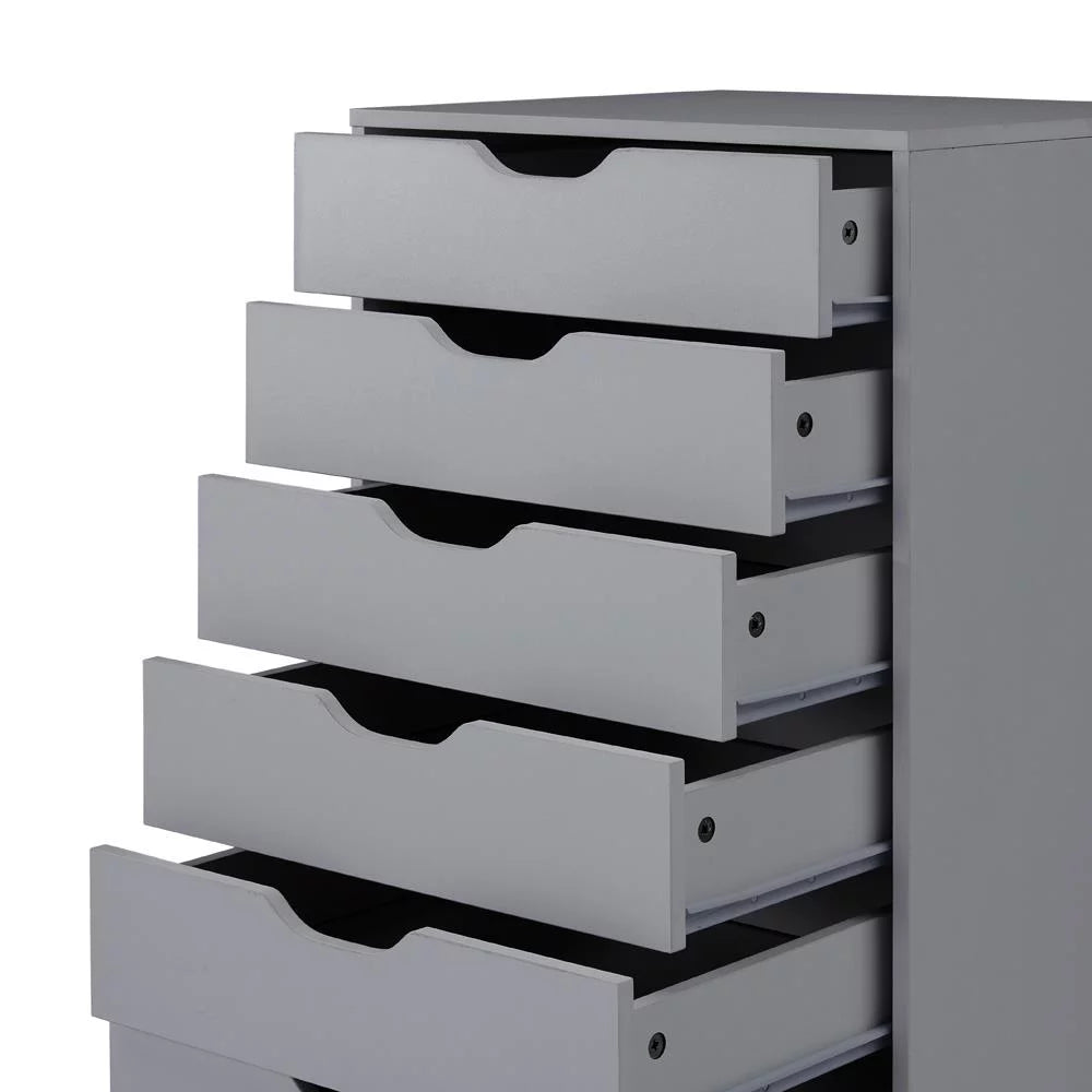 White 7 Drawer Dresser N93250