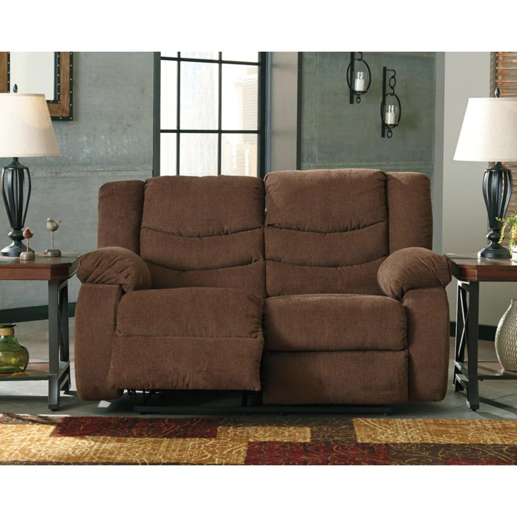 Mocha Reclining Loveseat T202