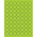 Fluorescent Green Circle Laser Labels, 6300/Case U643