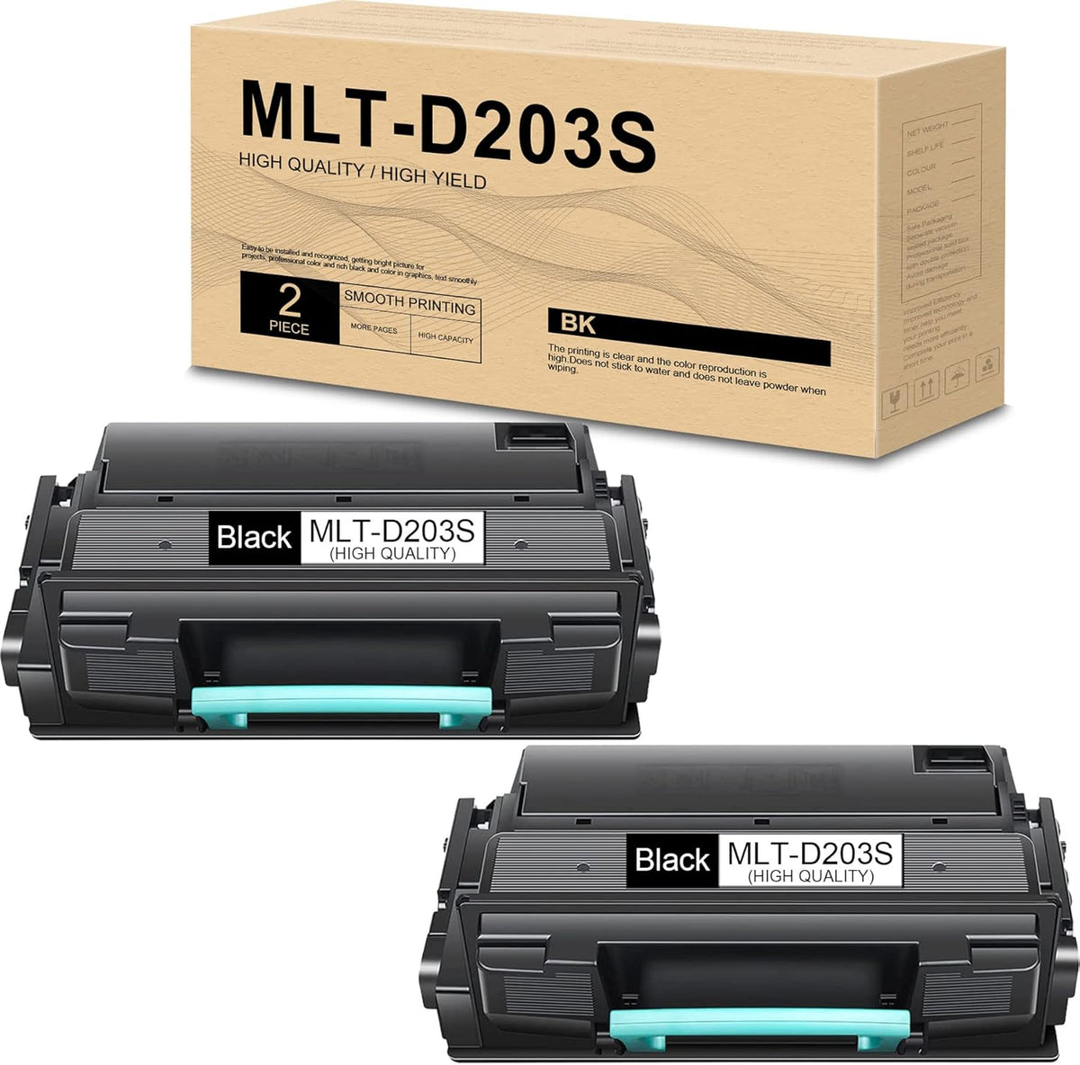 Compatible MLT-D203S Toner Cartridge 2 Pack Black A78666