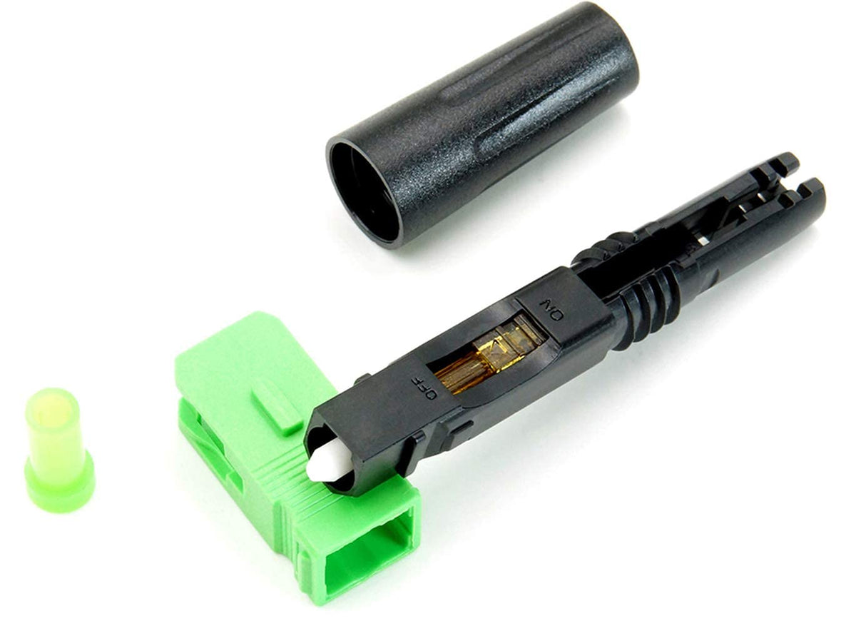 SC APC Fiber Optic Quick Connector 100pcs T206329