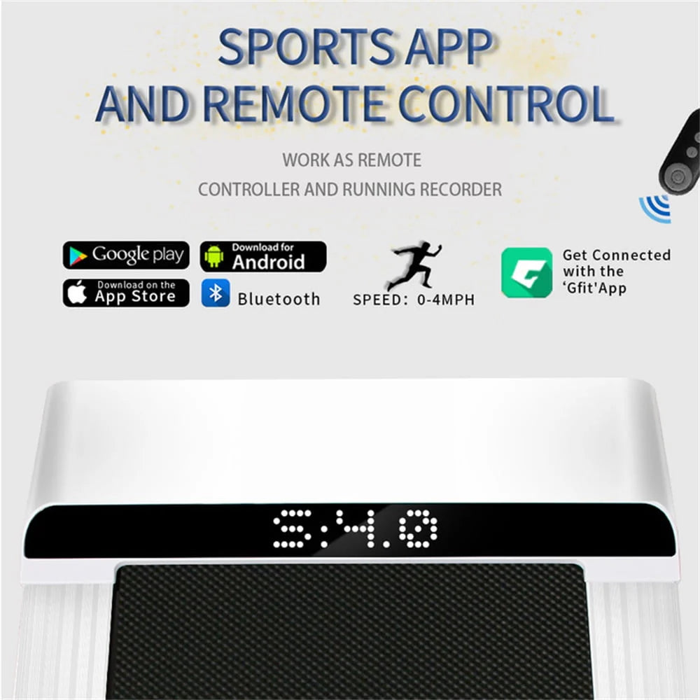 Portable 1.5HP Under Desk Walking Pad with LED Display U8604